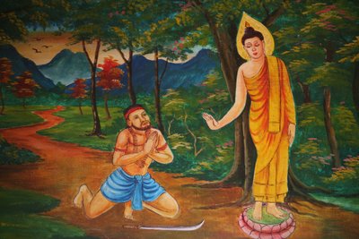 Scen från Buddha Vientiane Laos liv av Unbekannt