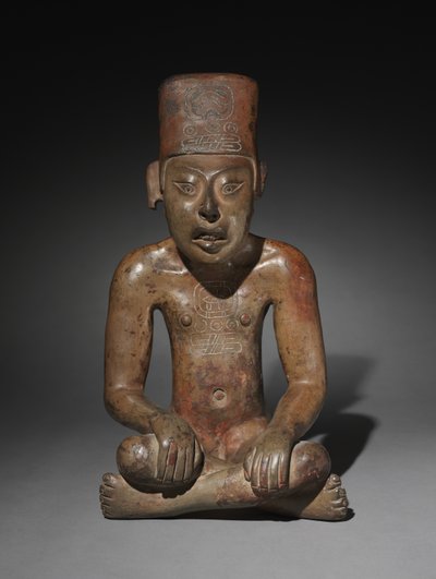 Sittande figur, Oaxaca, 300 BC-700 AD av Unbekannt