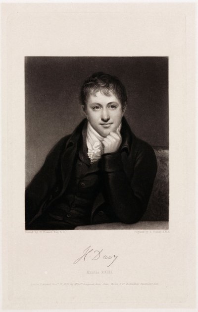 Sir Humphry Davy, engelsk kemist av Unbekannt