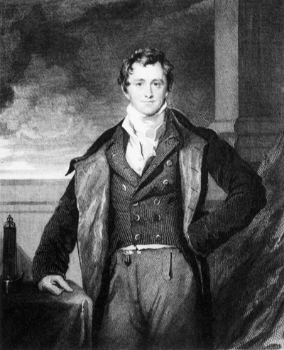 Sir Humphry Davy, engelsk kemist, ca 1820 av Unbekannt