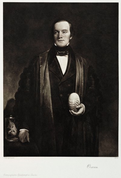 Sir Richard Owen, engelsk naturforskare och paleontolog, ca 1845 av Unbekannt
