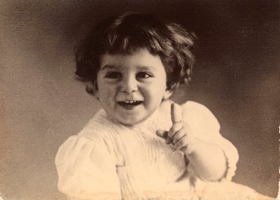 Leende baby av Unbekannt