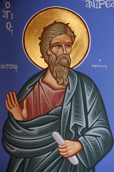 St Andrew fresk i Pedoulas ortodoxa kyrka, 20150510, Pedoulas, Cypern av Unbekannt