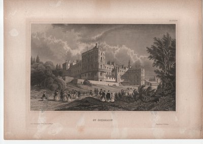 St. Germain slott nära Paris av Unbekannter Künstler