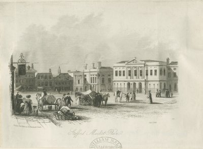Stafford - Market Place: gravyr, nd [c 1841] av Unbekannt