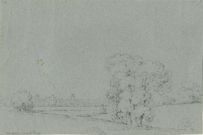 Stafford - North East View: blyertsteckning, nd [?1800-talet] av Unbekannt