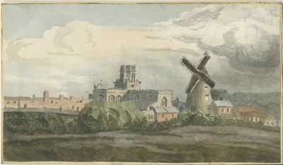 Stafford - North West View: vattenfärgsmålning och [? 1800-talet] av Unbekannt