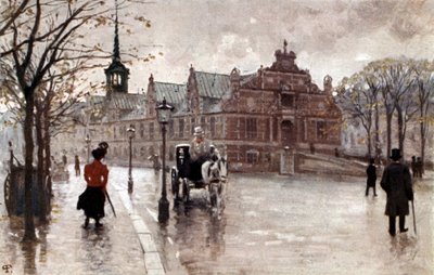 Börs i Köpenhamn, Danmark, början av 1900-talet (vykort) av Unbekannter Künstler