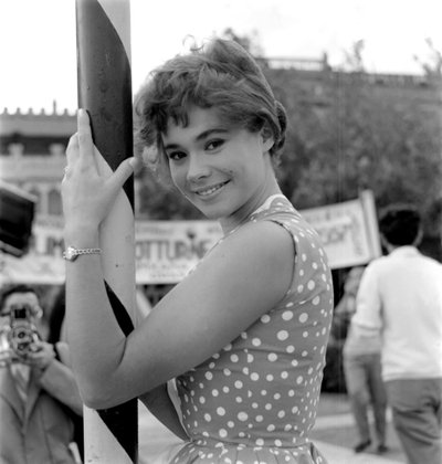 Skådespelerskan HEATHER SEARS I VENICE LIDO - 1957 av Unbekannt