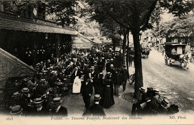 Taverne Pousset, Boulevard des Italiens, Paris av Unbekannter Künstler
