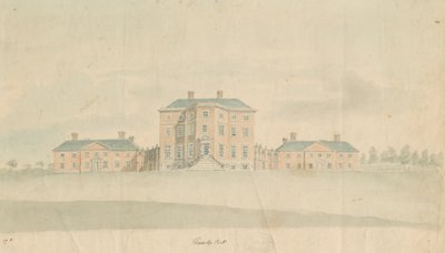 Teddesley Hall: akvarellmålning och [slutet av 1700-talet] av Unbekannt