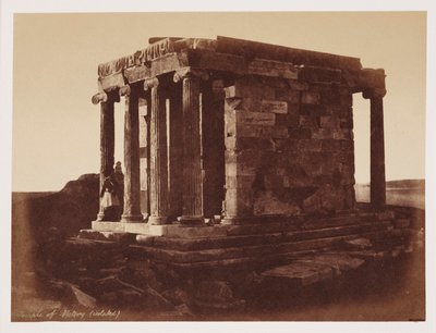 Segertemplet, Aten, ca 1849 av Unbekannt