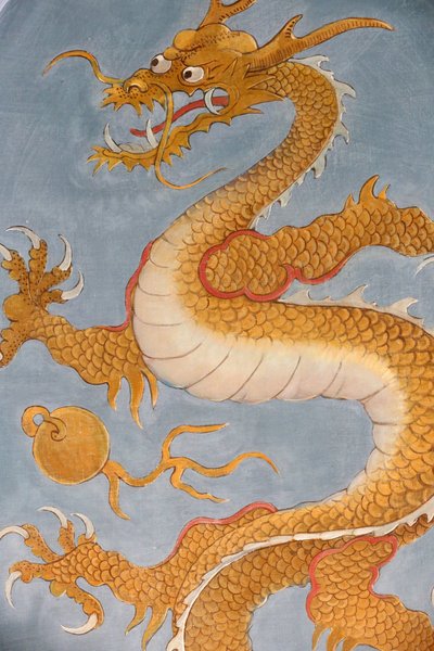 Ariana. Schweiziskt museum för keramik och glas. Kinesisk drake, Genève, Schweiz av Unbekannt