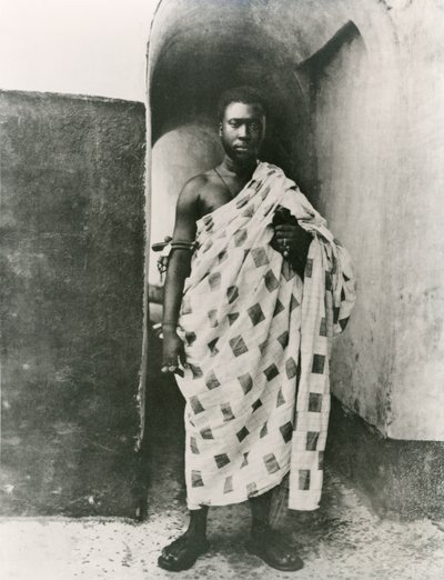 Ashanti-kungen; Prempeh, tidigt 1900-tal (s/v foto) av Unbekannt