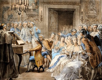 Den österrikiske kompositören Wolfgang Amadeus Mozart (1756-1791) spelade vid 14 års ålder upp Gregorio Allegris "Miserere" ur minnet av Unbekannter Künstler