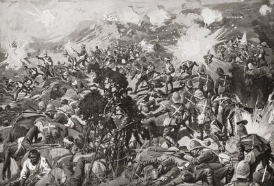 Slaget vid Spion Kop, Tugela River, Natal, Sydafrika, 23–24 januari 1900 under andra boerkriget. av Unbekannt