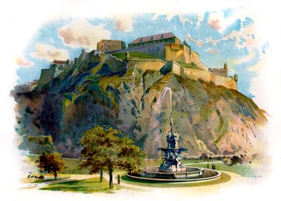 Castle Rock, Edinburgh av Unbekannter Künstler
