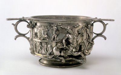 Centaur Cup, gallo-romersk, från Berthouville Treasure, ca 2:a-3:e århundradet e.Kr. (silver) (se 107979) av Unbekannt