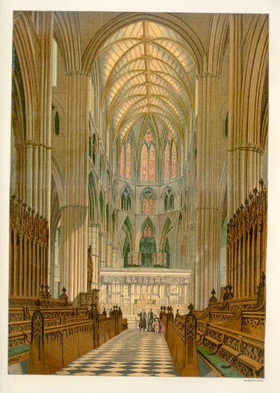 Kören (Quire) - Westminster Abbey av Unbekannter Künstler