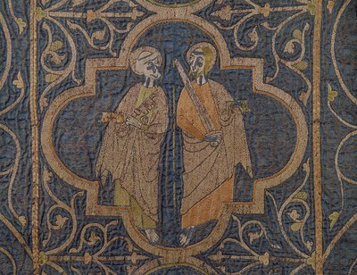 Clare Chasuble, detalj av St Peter och St Paul, brittisk av Unbekannt