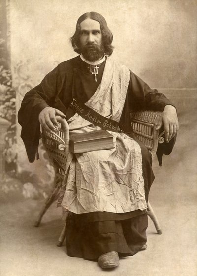 The Divine Healer Schrader, Temple, Texas, ca 1888 (s/v foto) av Unbekannt