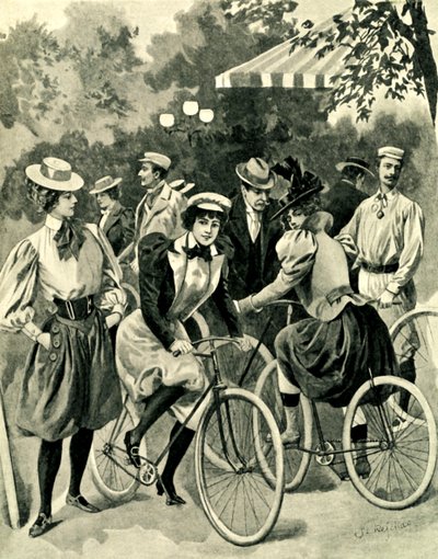 Mode för cyklar i Bois de Boulogne av Unbekannter Künstler