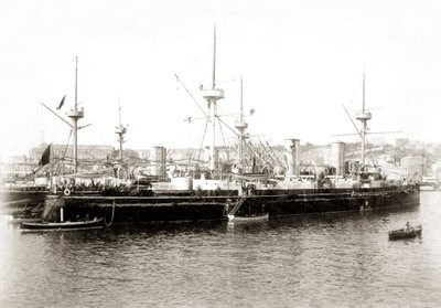 Den italienska torpeden "Etna" cirka 1885. av Unbekannter Künstler