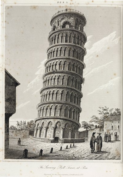Det lutande klocktornet i Pisa av Unbekannt