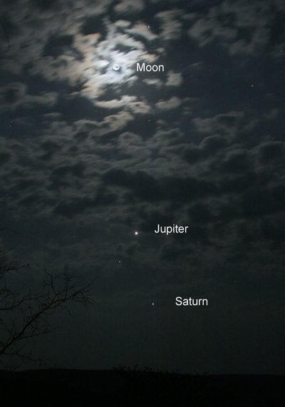 Månen, Jupiter och Saturnus, 2005 av Unbekannt