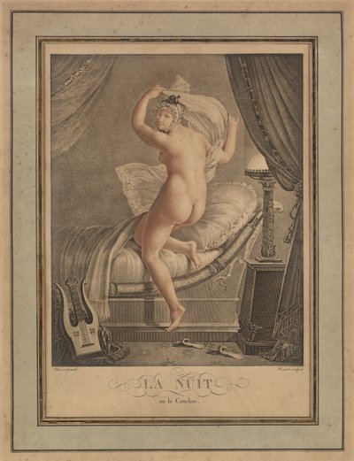 Natten, Paris, ca 1815 (gravyr) av Unbekannter Künstler