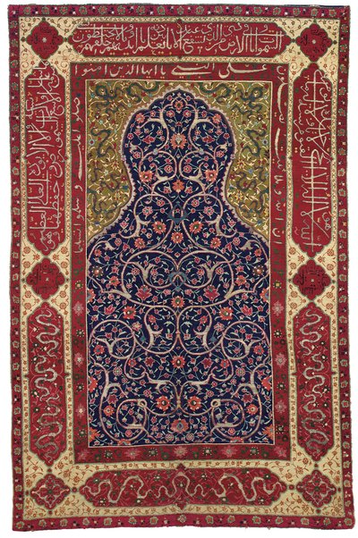 Perez "Topkapi" bönematta, Isfahan, Central Persien, 1500- eller 1600-talet av Unbekannt
