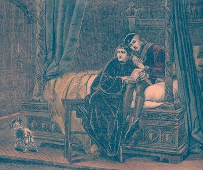 Prinsarna i tornet (gravyr) av Unbekannter Künstler