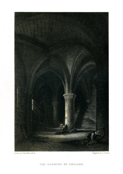 Fången i Chillon av Unbekannter Künstler