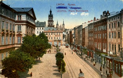 Rynok-torget i Lviv (Lviv), Ukraina av Unbekannter Künstler