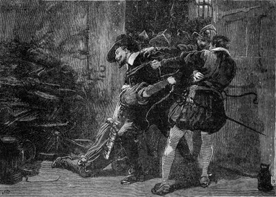 Gripandet av Guy Fawkes av Unbekannter Künstler