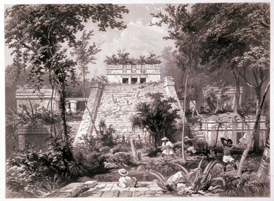 Castillo: ruinerna av mayaborgen i Tulum, Yucatan, Mexiko av Unbekannter Künstler