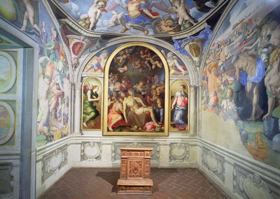Eleonoras kapell av Toledo, designat av Bartolomeo Ammannati (1511-92) och dekorerat av Agnolo Bronzino (1503-72) c.1543 (foto) (för detaljer se 82440-44) av Unbekannt