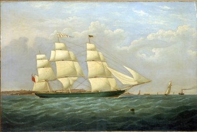 Klipparen "Matilda Wattenboch", till minne av dess sjösättning 1853 av Unbekannter Künstler