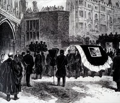 Begravningen av Henry John Temple, 3:e Viscount Palmerston. av Unbekannt