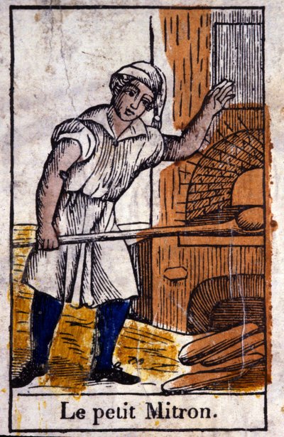 Den lille bagarpojken, ca 1850 (gravyr ) av Unbekannter Künstler