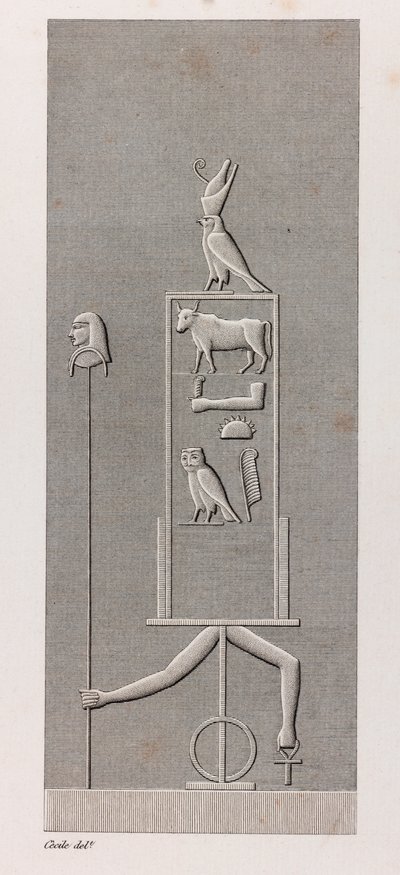 Thebe: Karnak, närbild av Unbekannt