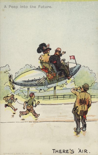 Det finns luft (färg litho) av Unbekannt