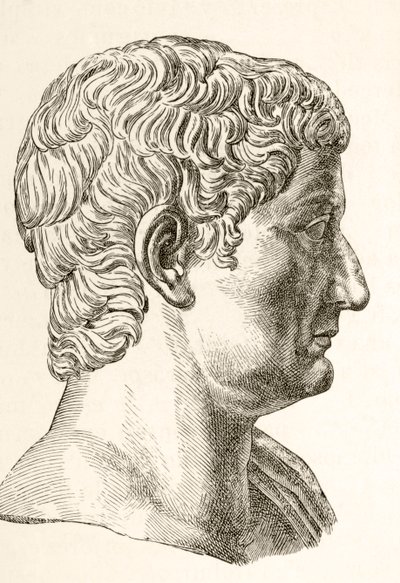 Tiberius Caesar Augustus (42BC - 37AD), andre romerske kejsaren, född Tiberius Claudius Nero, från 