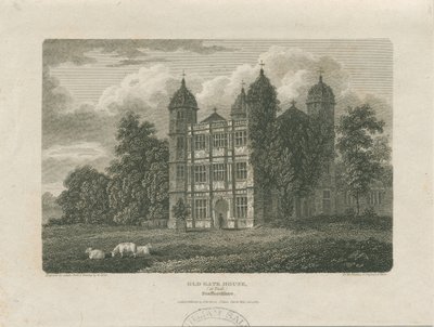 Tixall Hall - Gatehouse: gravyr, 25 november 1775 av Unbekannt