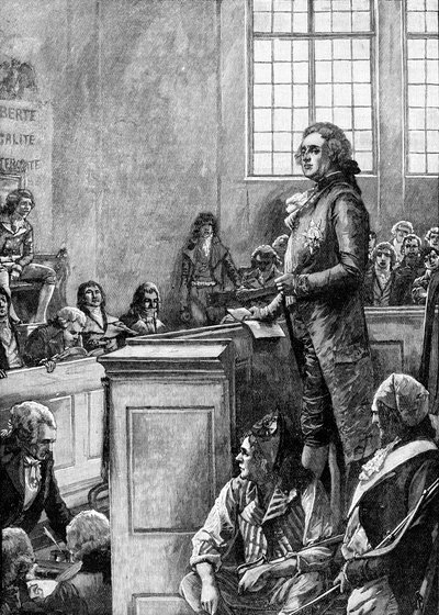 Rättegång mot Ludvig XVI, kung av Frankrike av Unbekannter Künstler