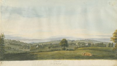 Vale of Shugborough: akvarellmålning, nd [sent 1700-tal] av Unbekannt