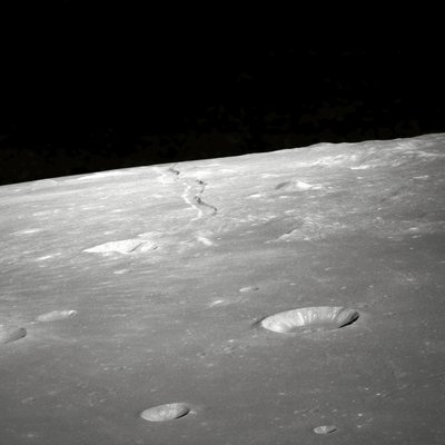 Utsikt över Rima Ariadaeus på månen av Unbekannter Künstler