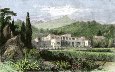 Villa de Plinius den unge (på latin Caius Plinius Caecilius Secundus, 61-114), romersk författare och politiker, antika Rom av Unbekannter Künstler