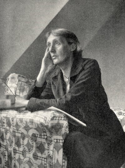 Virginia Woolf - porträtt av Unbekannter Künstler