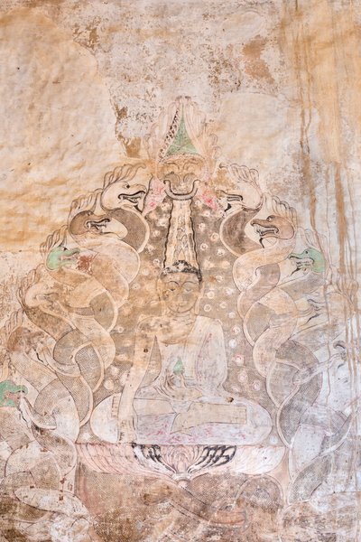 Väggmålning, Sulamani Pahto, Bagan (foto) av Unbekannter Künstler